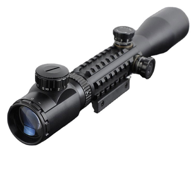 3-9x40 Menerangi Hijau Merah Dot Berburu Optik Penglihatan Menembak Taktis Riflescope Airsoft Lingkup dengan Gratis 11mm atau 20mm Gunung