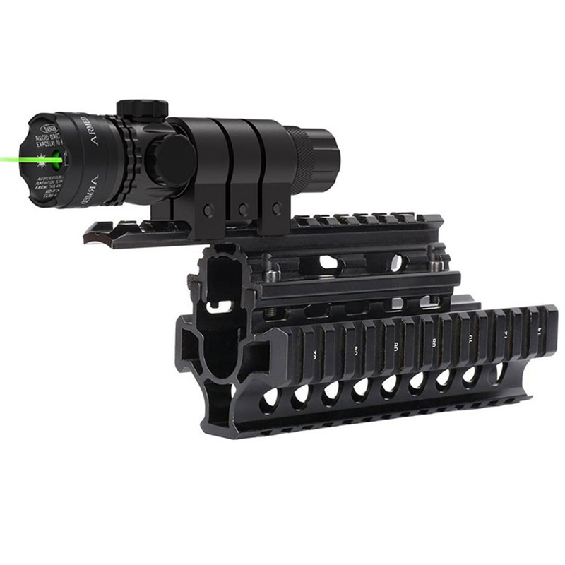 Taktis Luar Ruangan Berburu Menembak Senapan Pistol Glock Picatinny Rail Mount Green Dot Sight Lingkup Laser untuk Pistol